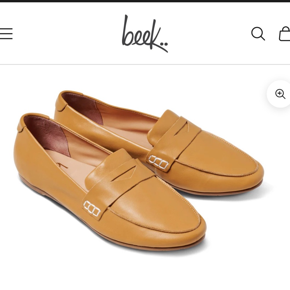 NWT Beek Moorhen Honey Leather Loafers for Women